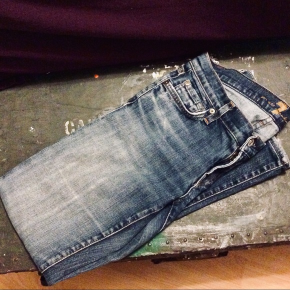 7 FAM Flip Flop Bootcut Jeans Medium Wash - Picture 2 of 5